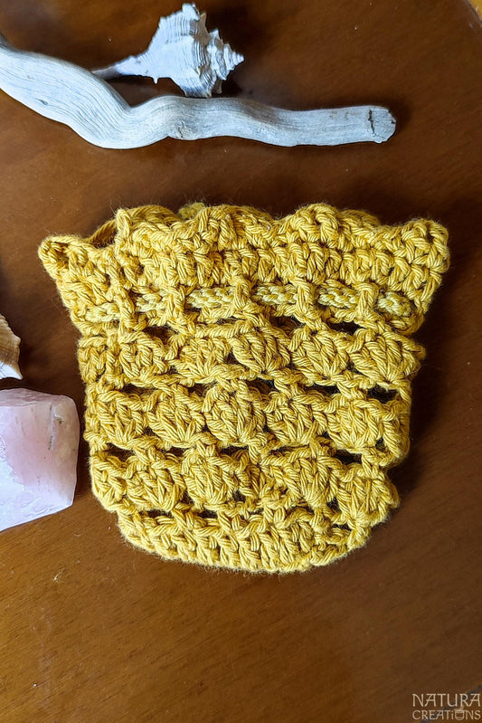 Ocean Bag Crochet PATTERN ~ Little Crochet Bag ~ Jewelry Bag ~ Gemstone Bag ~ Soap Bag