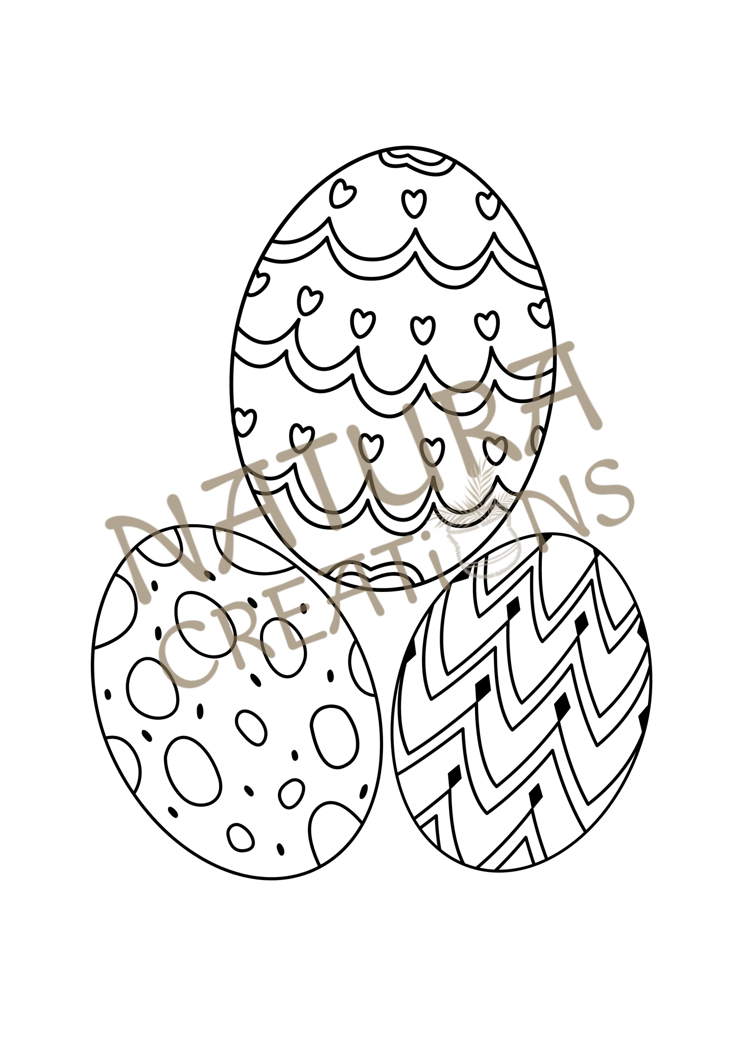 Happy Easter Coloring Pages ⪼ Instant PDF Download