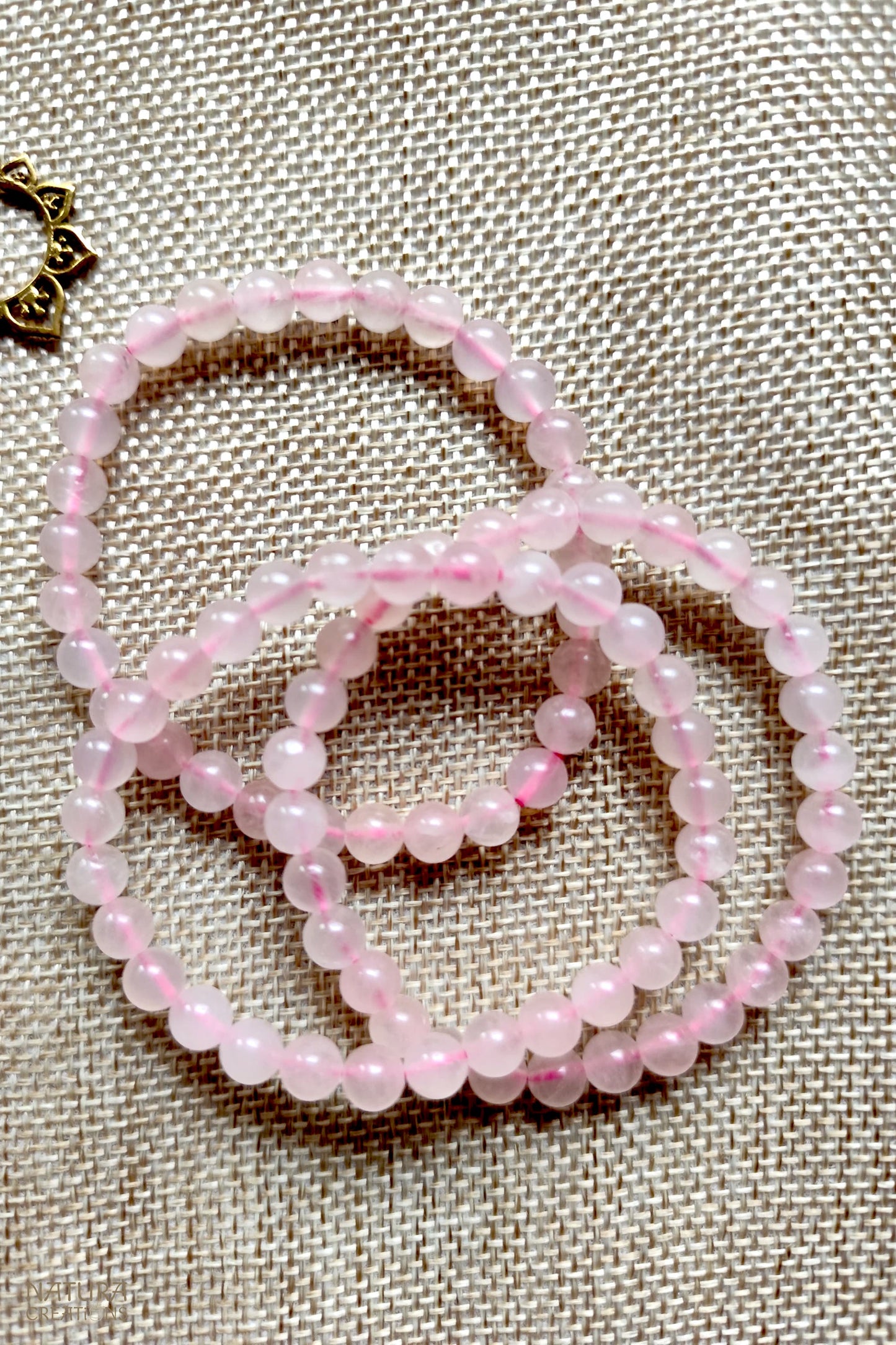 Rose Quartz Beaded Bracelet