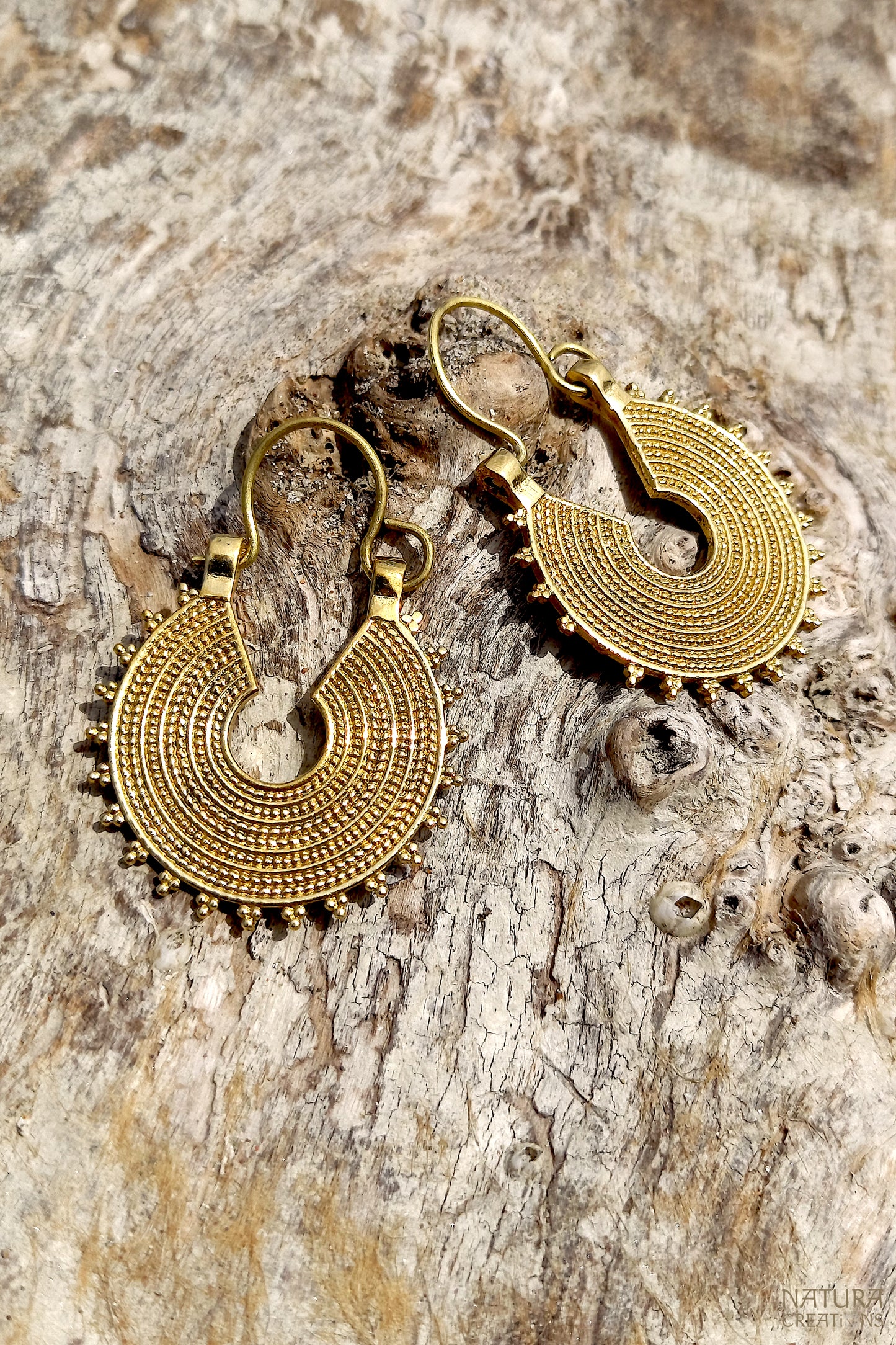 Aaru Earrings ⪼ Handmade Brass Earrings