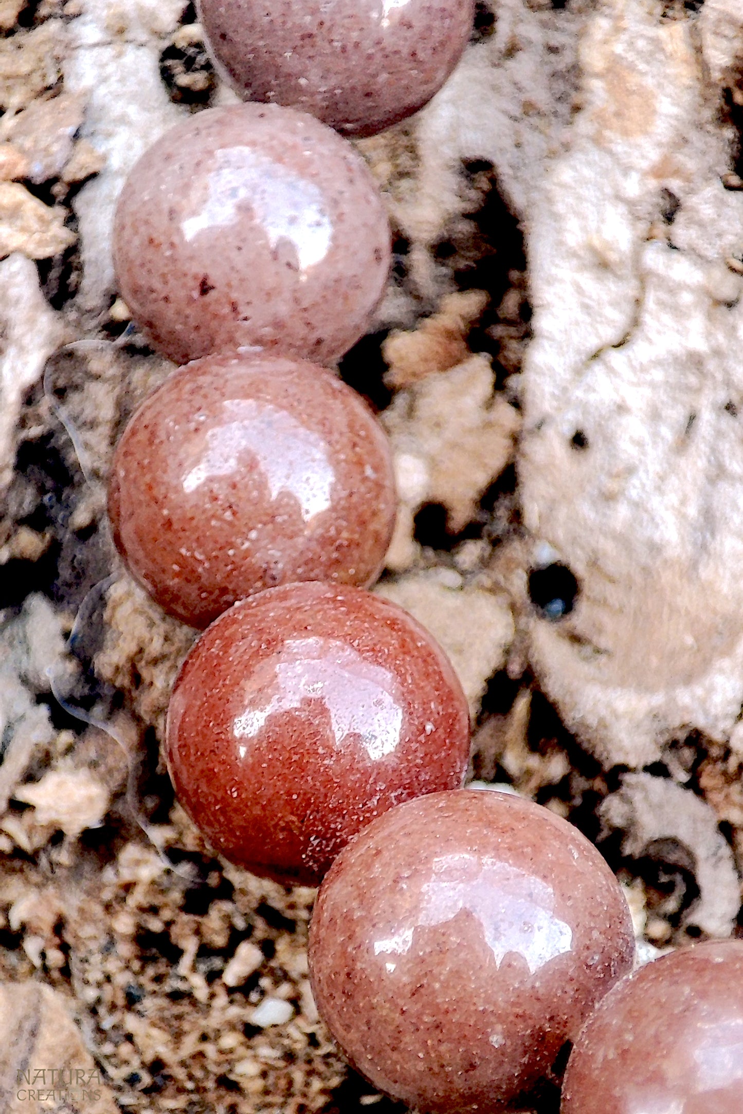 Pink Jasper Beaded Bracelet