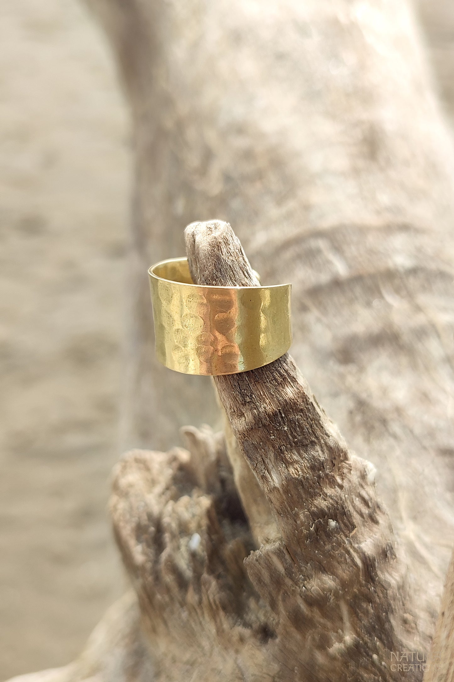 Ahana Ring ⪼ Hand Hammered Brass Ring