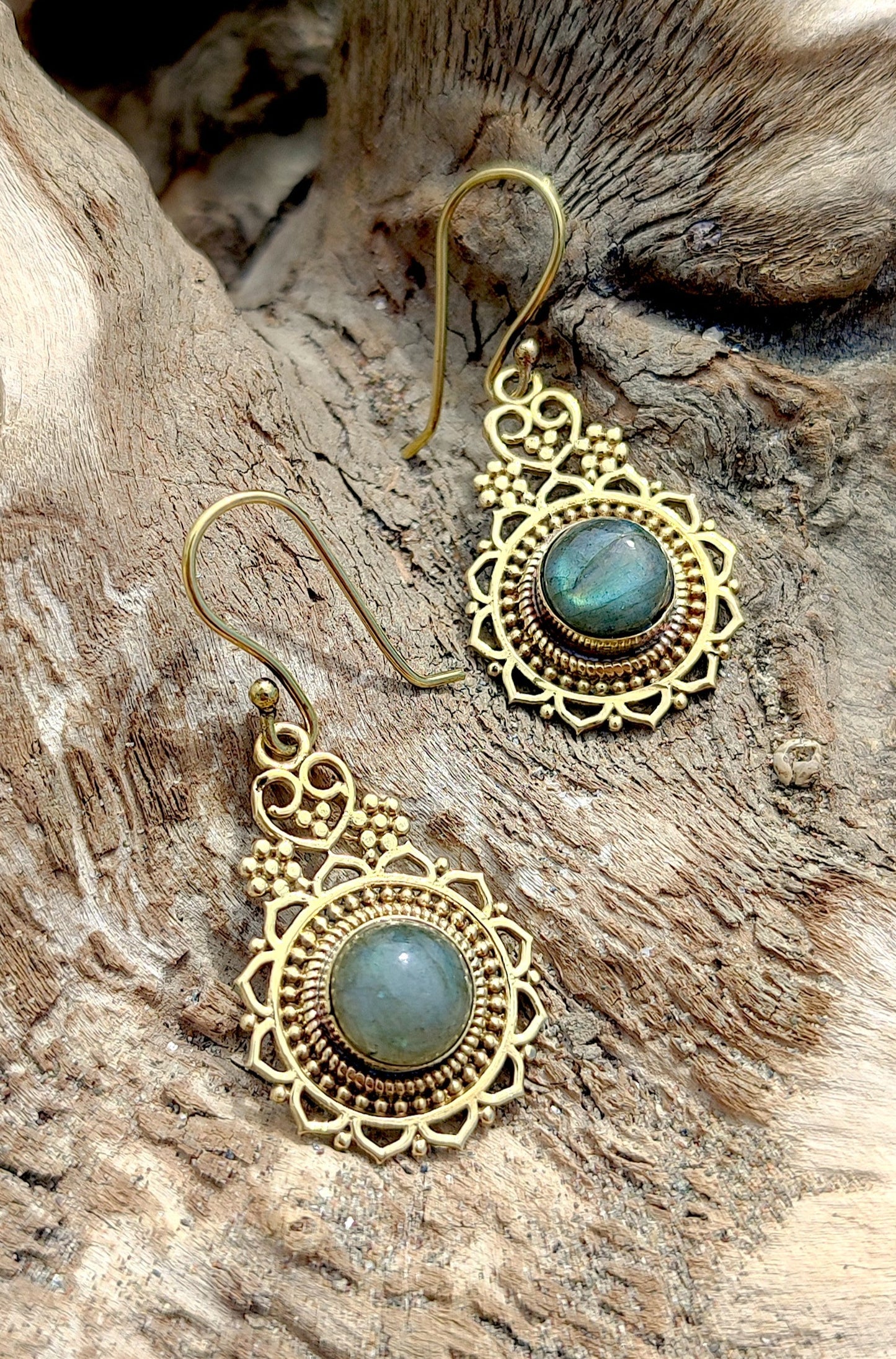 Nanala Earrings ⪼ Handmade Brass Earrings