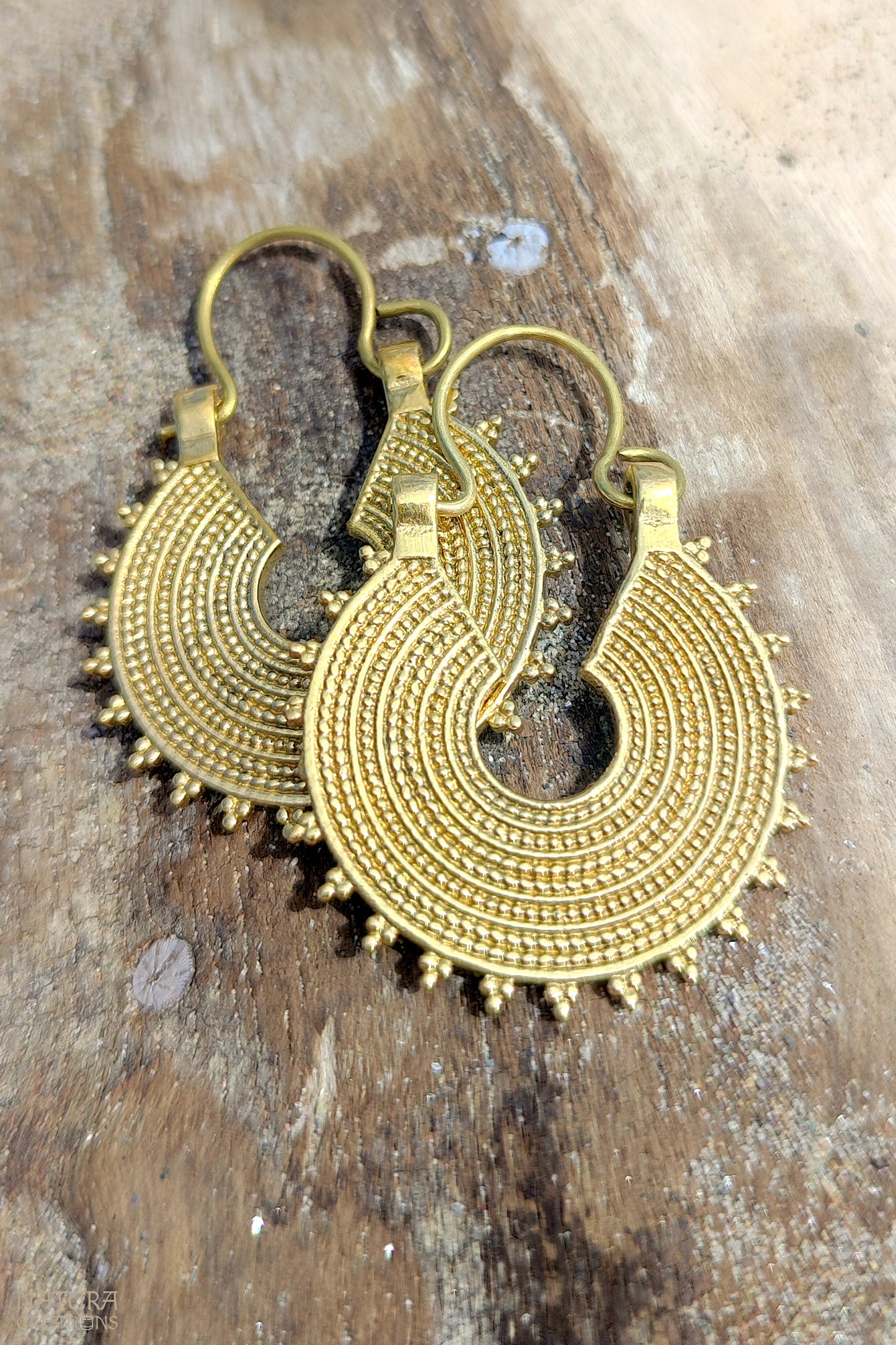 Aaru Earrings ⪼ Handmade Brass Earrings