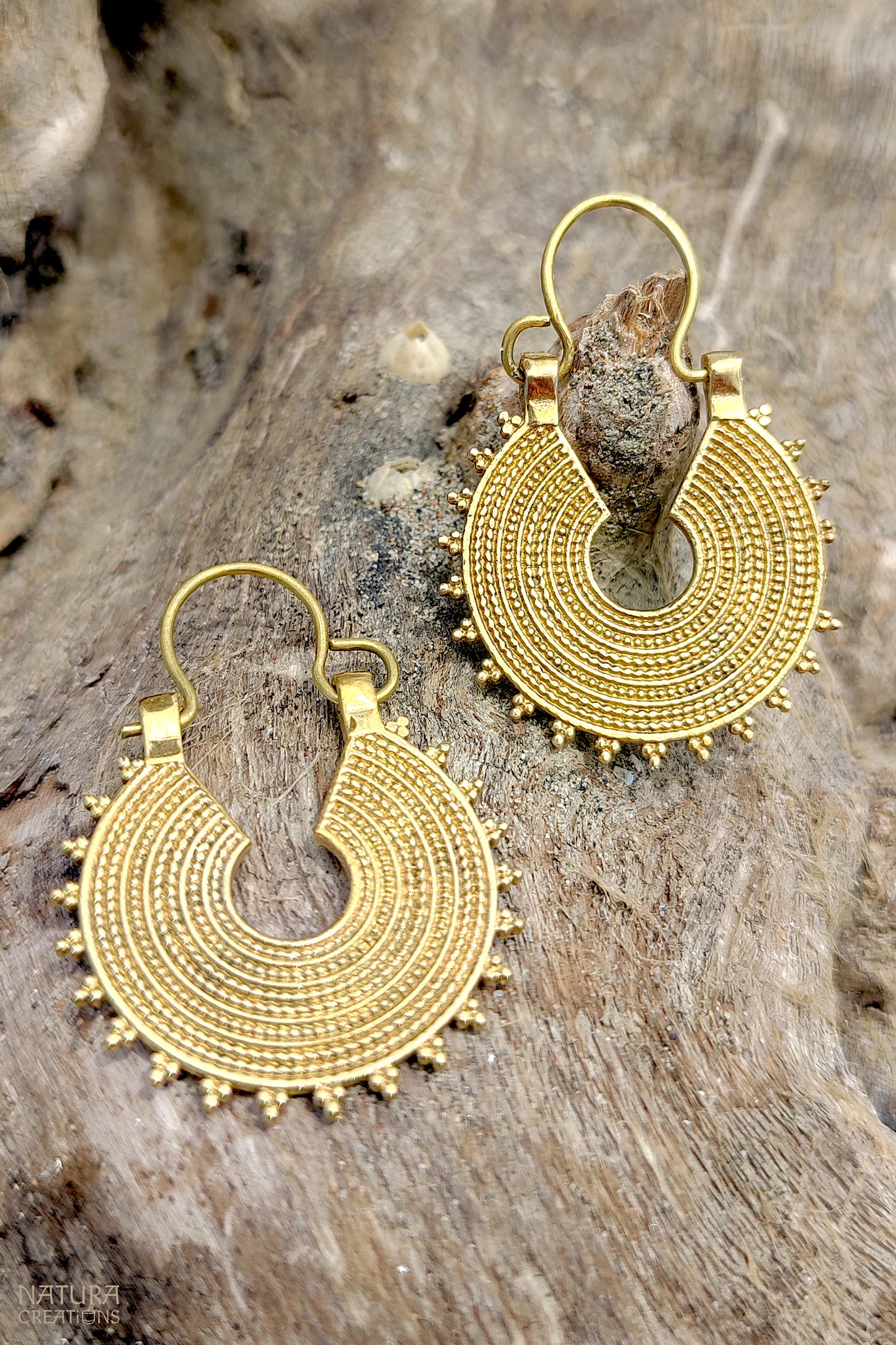 Aaru Earrings ⪼ Handmade Brass Earrings