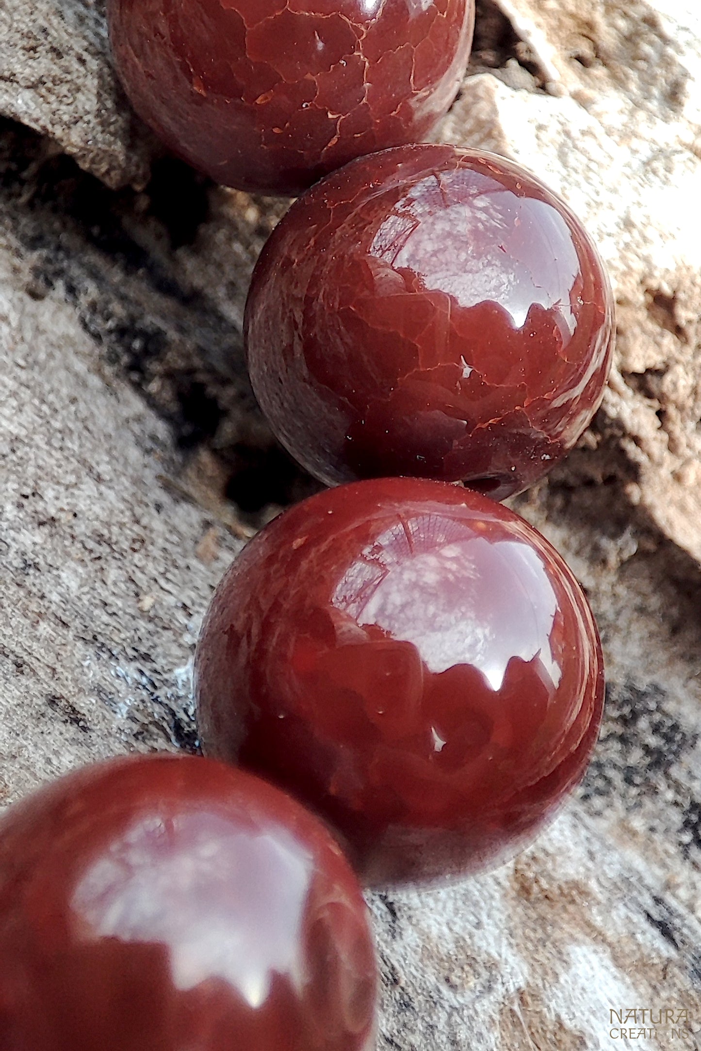 Red Jasper Beaded Bracelet