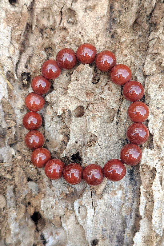 Red Jasper Beaded Bracelet