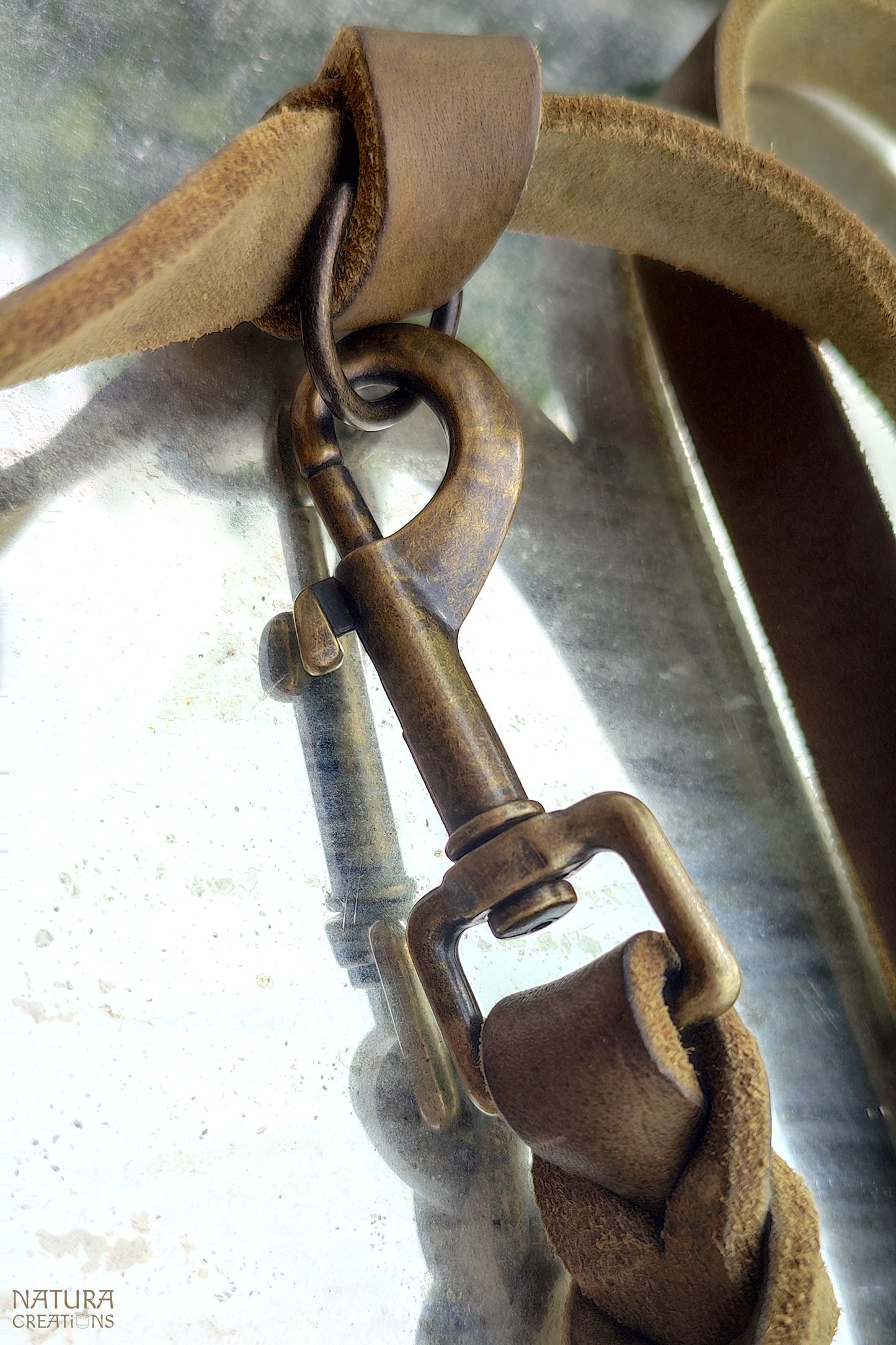 Traveller Dog Leash ⪼ Long Hand Braided Leather Leash