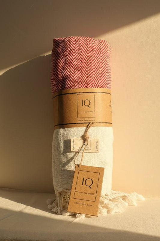 Hamamtuch | Saunatuch | Strandtuch | Venezuela | Rot | 170x95 cm