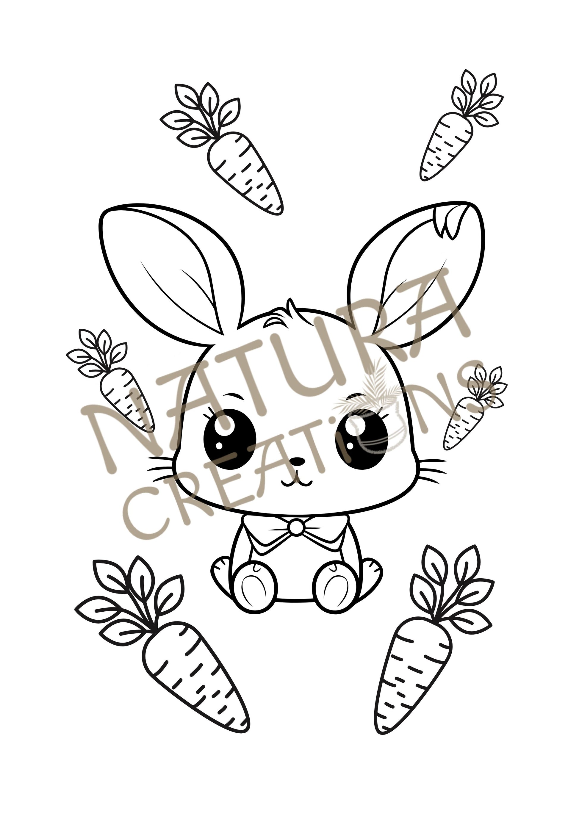 Happy Easter Coloring Pages ⪼ Instant PDF Download