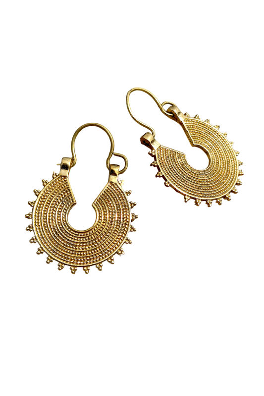 Aaru Earrings ⪼ Handmade Brass Earrings