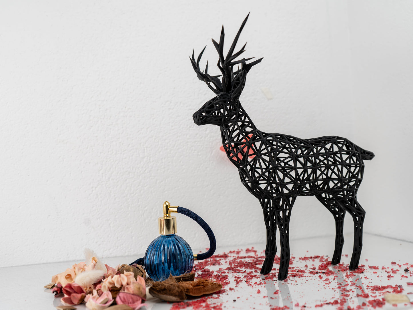Christmas Wire Deer Sculpture