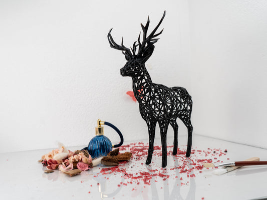 Christmas Wire Deer Sculpture