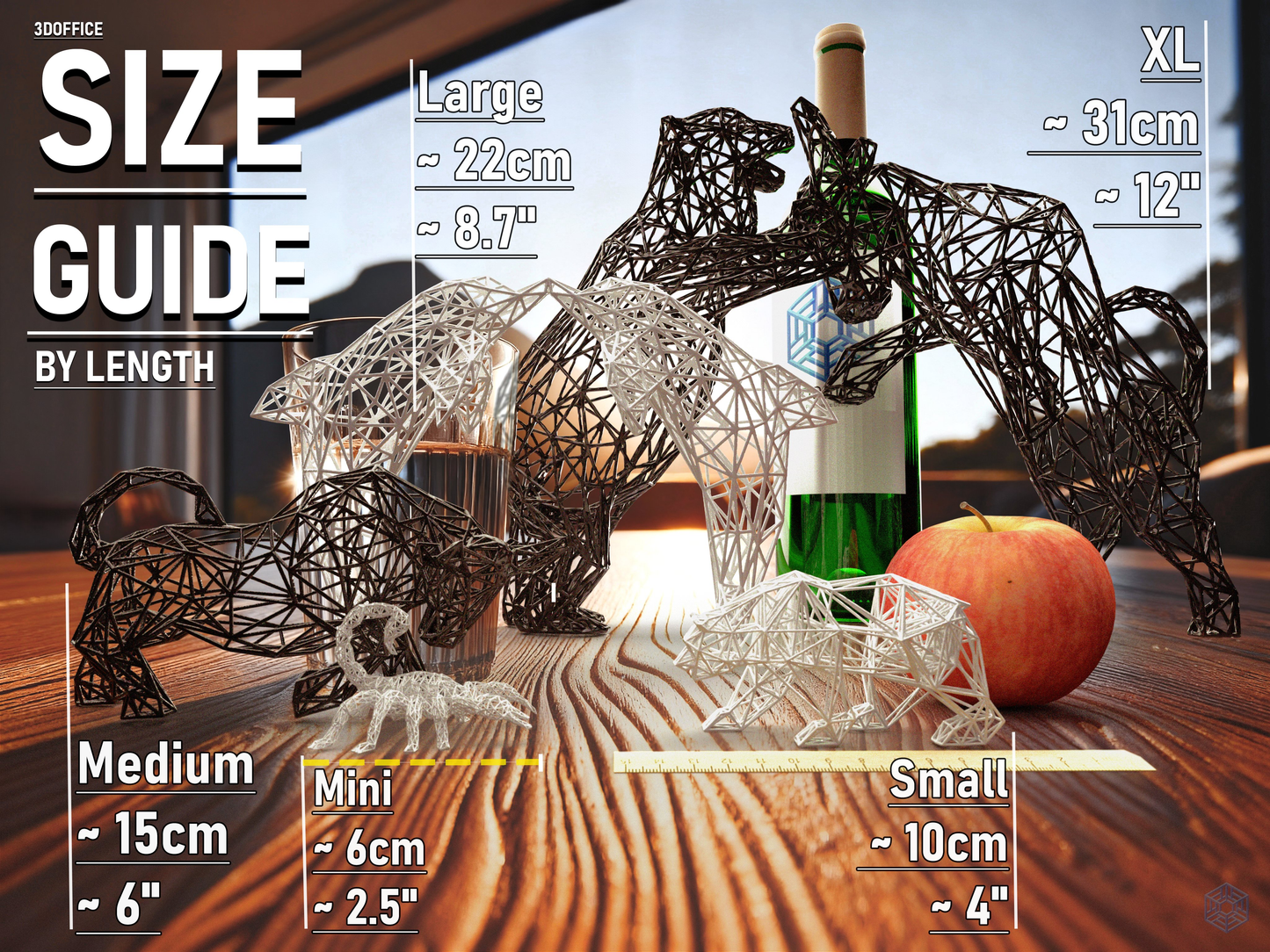 Christmas Wire Deer Sculpture