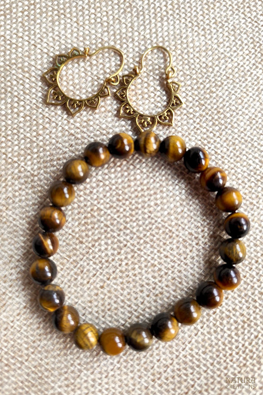 Tiger Eye Beaded Bracelet