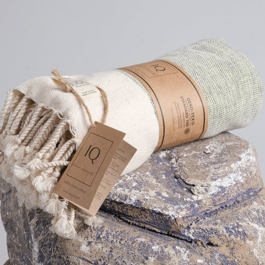 Hamamtuch | Saunatuch | Strandtuch | Ecuador | Grün | 170x95 cm