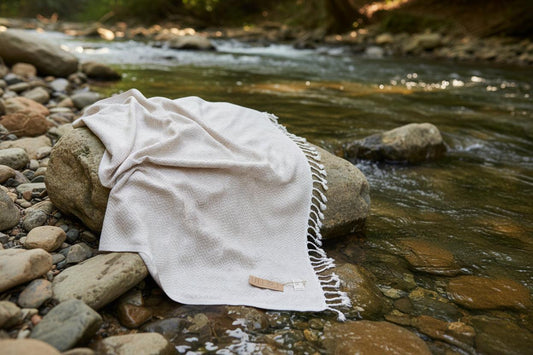 Hamamtuch | Saunatuch | Strandtuch | Peru | Beige | 180x100 cm