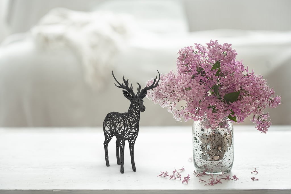 Christmas Wire Deer Sculpture