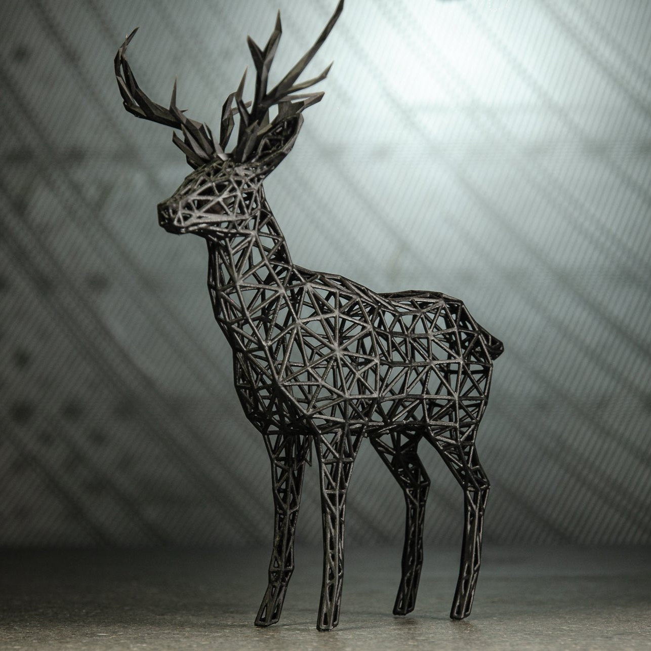 Christmas Wire Deer Sculpture