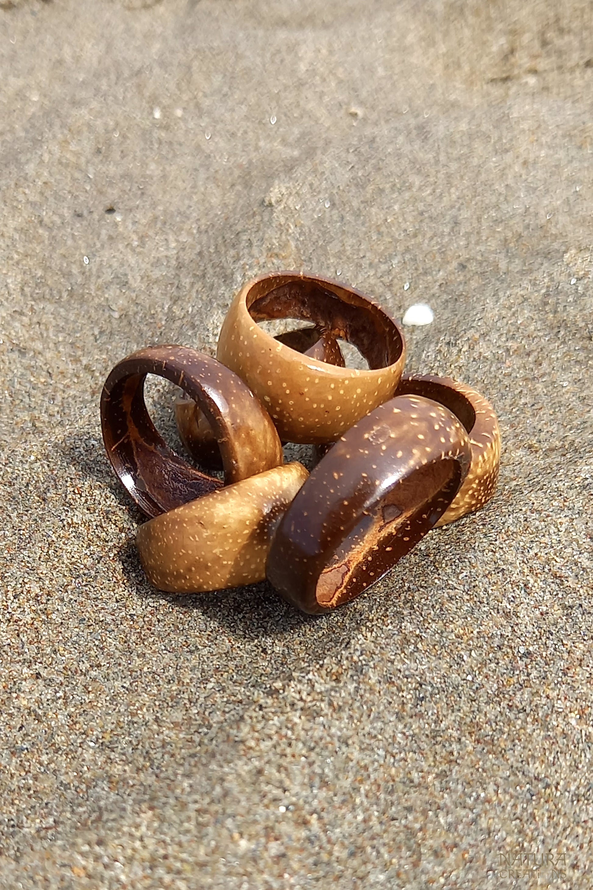 Coconut Ring ⪼ Handmade Coconut Shell Ring