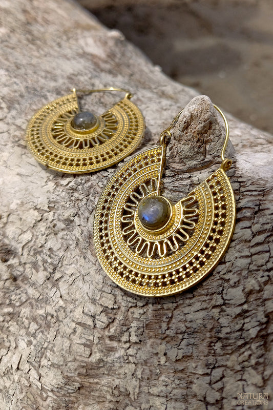 Kirana Earrings ⪼ Handmade Brass Earrings