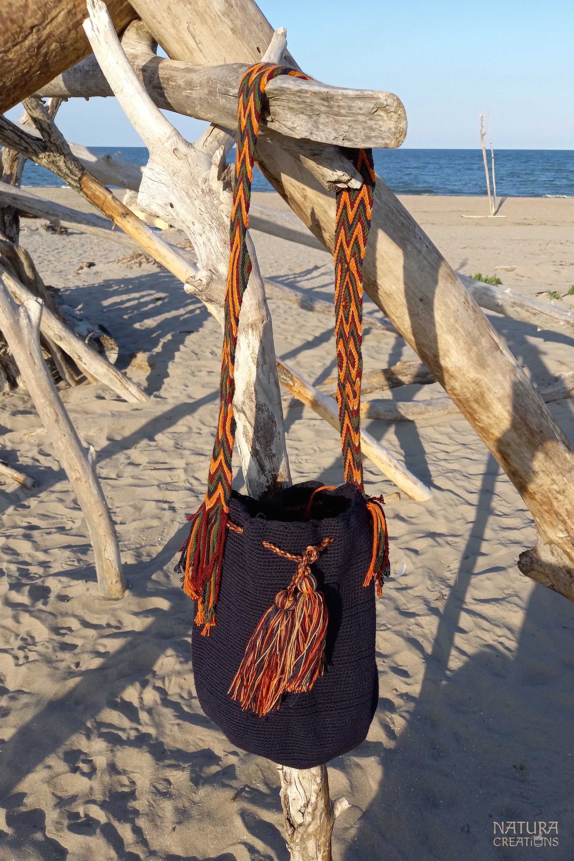 Wayuu Mochila Strap with Traditional Pattern