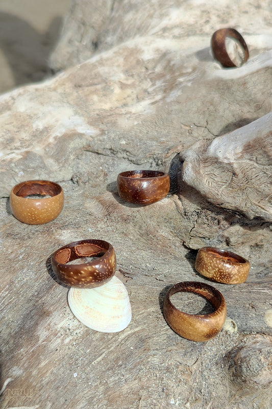 Coconut Ring ⪼ Handmade Coconut Shell Ring