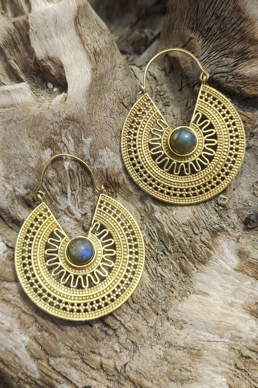 Kirana Earrings ⪼ Handmade Brass Earrings